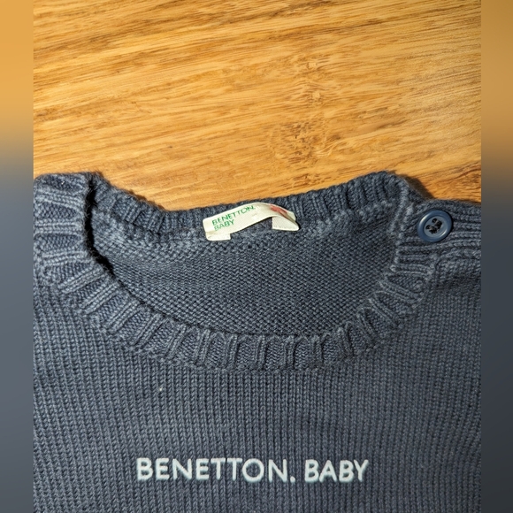 Benetton Baby knitted pullover sweater. - Picture 2 of 3